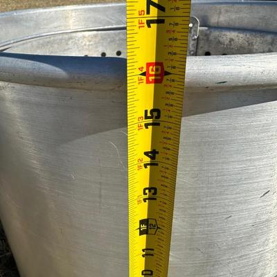 Large Aluminum Seafood Boil Pot w/ Strainer Basket & Lid