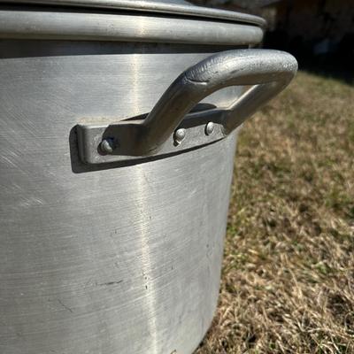 Large Aluminum Seafood Boil Pot w/ Strainer Basket & Lid