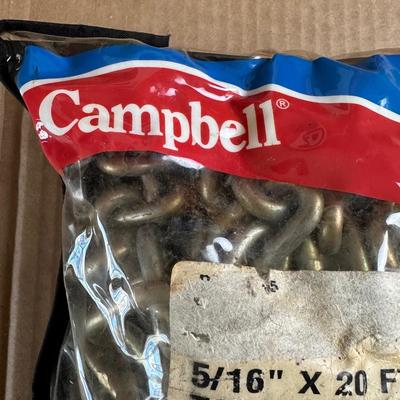 Campbell 5/16” x 20 Ft Tow Chain – Heavy Duty – 4,700 lb WLL