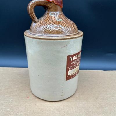 Vintage Platte Valley Straight Corn Whiskey Stoneware Jug – McCormick Distilling – Weston MO