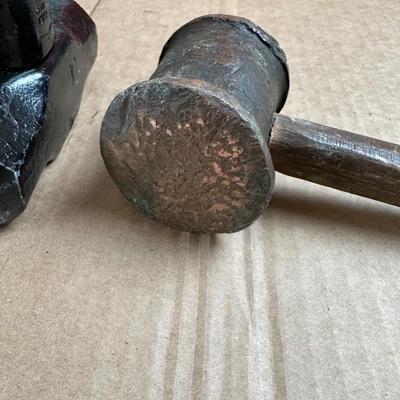 Vintage Blacksmith / Machinist Cross-Peen Hammer (Wood Handle)