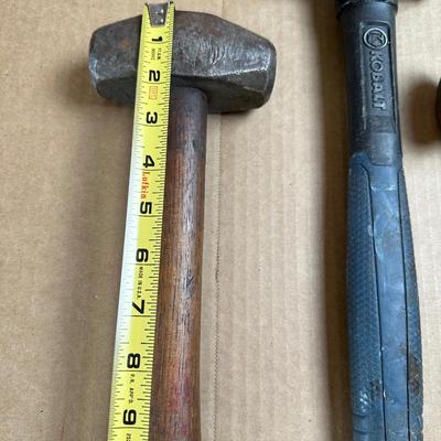 Vintage Blacksmith / Machinist Cross-Peen Hammer (Wood Handle)