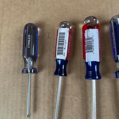 Craftsman Screwdriver Lot – Mixed Phillips & Flathead, Full-Size & Stubby