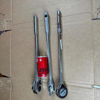 3/4” Mixed Ratchet & Breaker Bar Lot – Craftsman, Williams