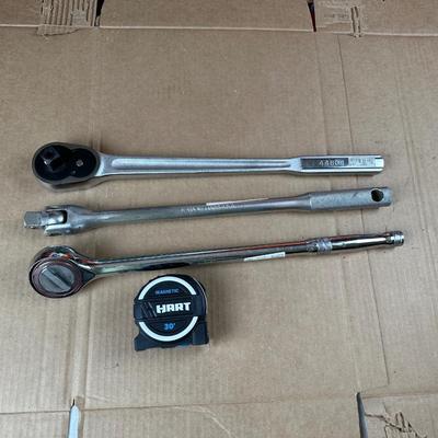 3/4” Mixed Ratchet & Breaker Bar Lot – Craftsman, Williams