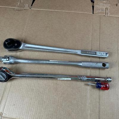 3/4” Mixed Ratchet & Breaker Bar Lot – Craftsman, Williams