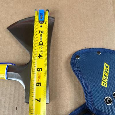 X-Large Estwing Camp / Hatchet Axe w/ Blue Grip & Sheath – Made in USA