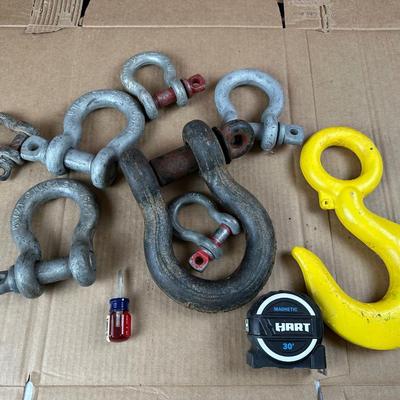 Heavy-Duty Rigging Hardware Lot – Shackles, Hook & Lifting Hardware (Industrial)