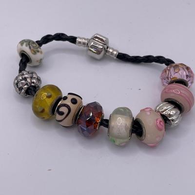 Sterling bracelet and Pandora style bracelet