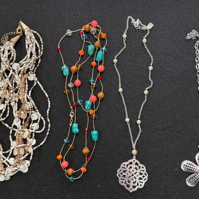 Sale Photo Thumbnail #321: Collection of Costume Jewelry Necklaces Set of 4