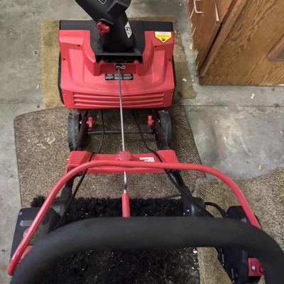 Small electric corded snowblower