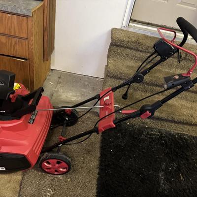 Small electric corded snowblower