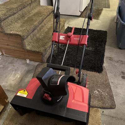 Small electric corded snowblower
