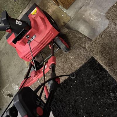Small electric corded snowblower