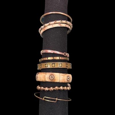 Sale Photo Thumbnail #348: Set of 9 Bangle Bracelets