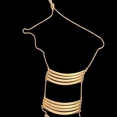 Sale Photo Thumbnail #364: Set of 6 Gold Toned Costume Jewelry Necklaces