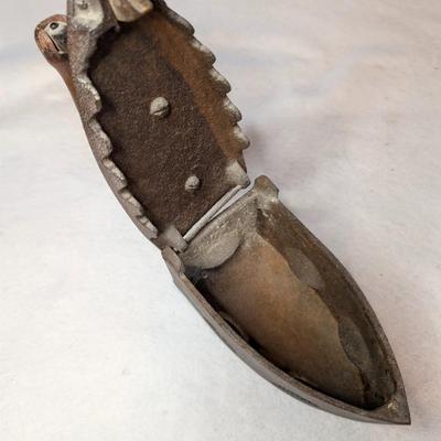 Sale Photo Thumbnail #137: Vintage Cast Iron Charcoal or Coal Iron 

Top portion coming off slightly on one side