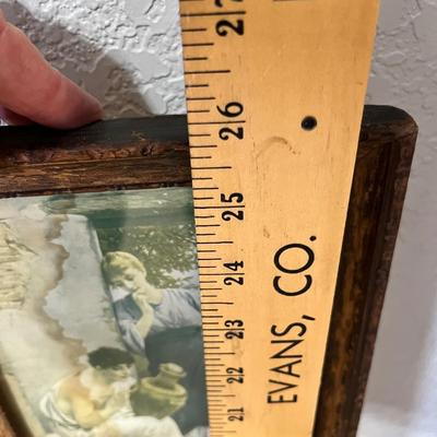 Lot 190 Antique Print/ mirror