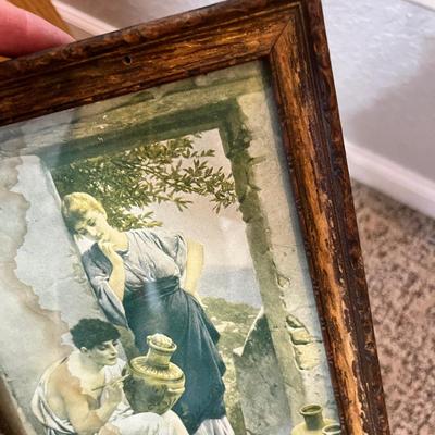 Lot 190 Antique Print/ mirror