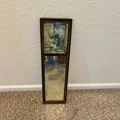Lot 190 Antique Print/ mirror