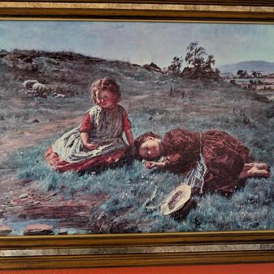 Sale Photo Thumbnail #153: William McTaggart "Spring" framed 
33x25