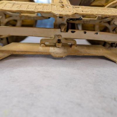 Sale Photo Thumbnail #56: Vintage cast iron and brass balance scale 
base: 14x4
bowls: 7.5x2 and 7.5x1