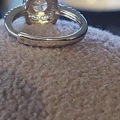 Moissanite Ring Size adjustable 6