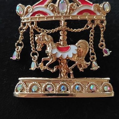 Beautiful Carousel Brooch