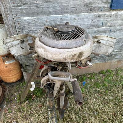 Vintage Bendix Aviation Corporation Twin-Cylinder Outboard Boat Motor