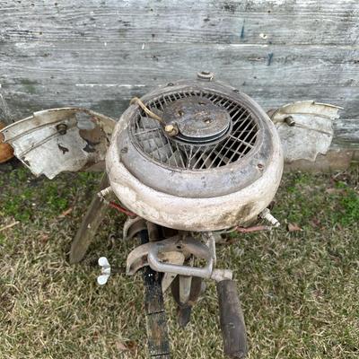 Vintage Bendix Aviation Corporation Twin-Cylinder Outboard Boat Motor