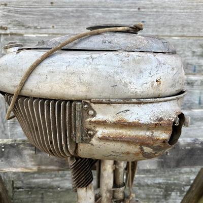 Vintage Bendix Aviation Corporation Twin-Cylinder Outboard Boat Motor