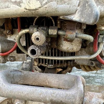 Vintage Bendix Aviation Corporation Twin-Cylinder Outboard Boat Motor