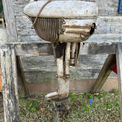 Vintage Bendix Aviation Corporation Twin-Cylinder Outboard Boat Motor