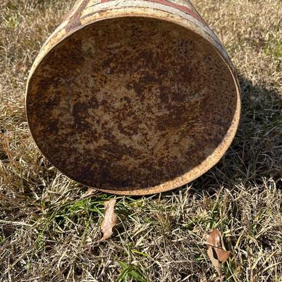 Vintage Texaco Motor Oil 5-Gallon Metal Can – Original Spout – Gas & Oil Collectible