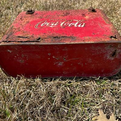 Barn Find Vintage Coca-Cola Metal Ice Chest Cooler – Embossed Logo – Cavalier Corp