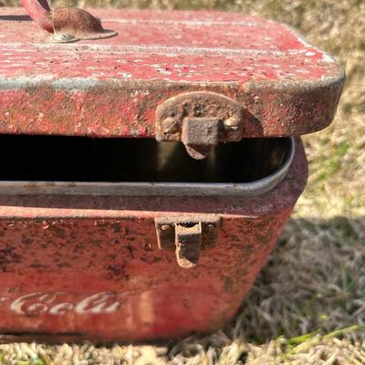 Barn Find Vintage Coca-Cola Metal Ice Chest Cooler – Embossed Logo – Cavalier Corp