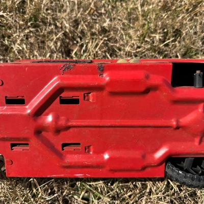 Vintage Texaco Pressed Steel Toy Tanker Trucks (2) – Oil / Fuel Truck Lot – Original Paint