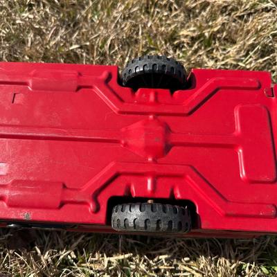 Vintage Texaco Pressed Steel Toy Tanker Trucks (2) – Oil / Fuel Truck Lot – Original Paint