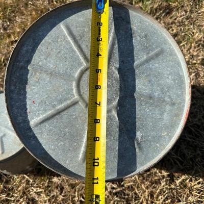 Vintage Galvanized Oil Cans – Delphos & Old Ironsides Motor Oil Cans (2-Piece Lot)