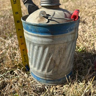 Vintage Galvanized Oil Cans – Delphos & Old Ironsides Motor Oil Cans (2-Piece Lot)