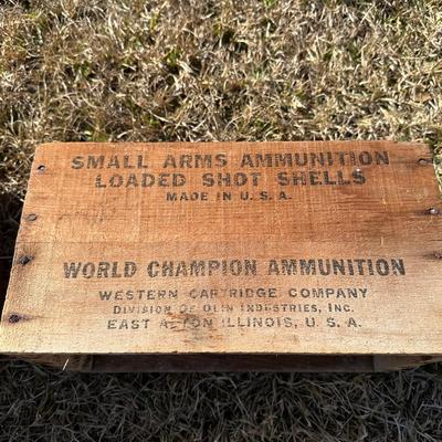 Vintage Wooden Ammunition Crates – Remington Express & Super-X Shot Shell Boxes (2)