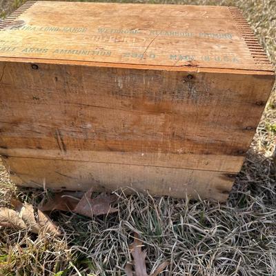 Vintage Wooden Ammunition Crates – Remington Express & Super-X Shot Shell Boxes (2)
