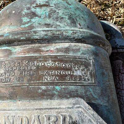 Antique Soda-Acid & Foam Fire Extinguishers – Standard / QuickAid “Torpedo Shell” (Pair)