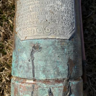 Antique Soda-Acid & Foam Fire Extinguishers – Standard / QuickAid “Torpedo Shell” (Pair)