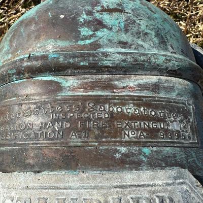 Antique Soda-Acid & Foam Fire Extinguishers – Standard / QuickAid “Torpedo Shell” (Pair)