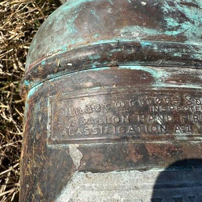 Antique Soda-Acid & Foam Fire Extinguishers – Standard / QuickAid “Torpedo Shell” (Pair)