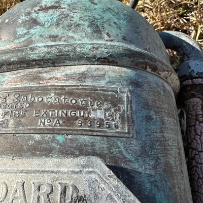 Antique Soda-Acid & Foam Fire Extinguishers – Standard / QuickAid “Torpedo Shell” (Pair)