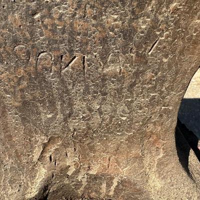 Antique Cast Iron Blacksmith Anvil on Stand