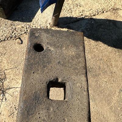 Antique Cast Iron Blacksmith Anvil on Stand