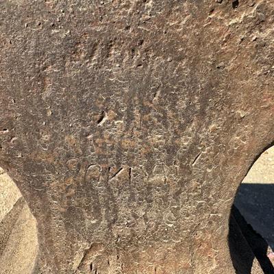 Antique Cast Iron Blacksmith Anvil on Stand